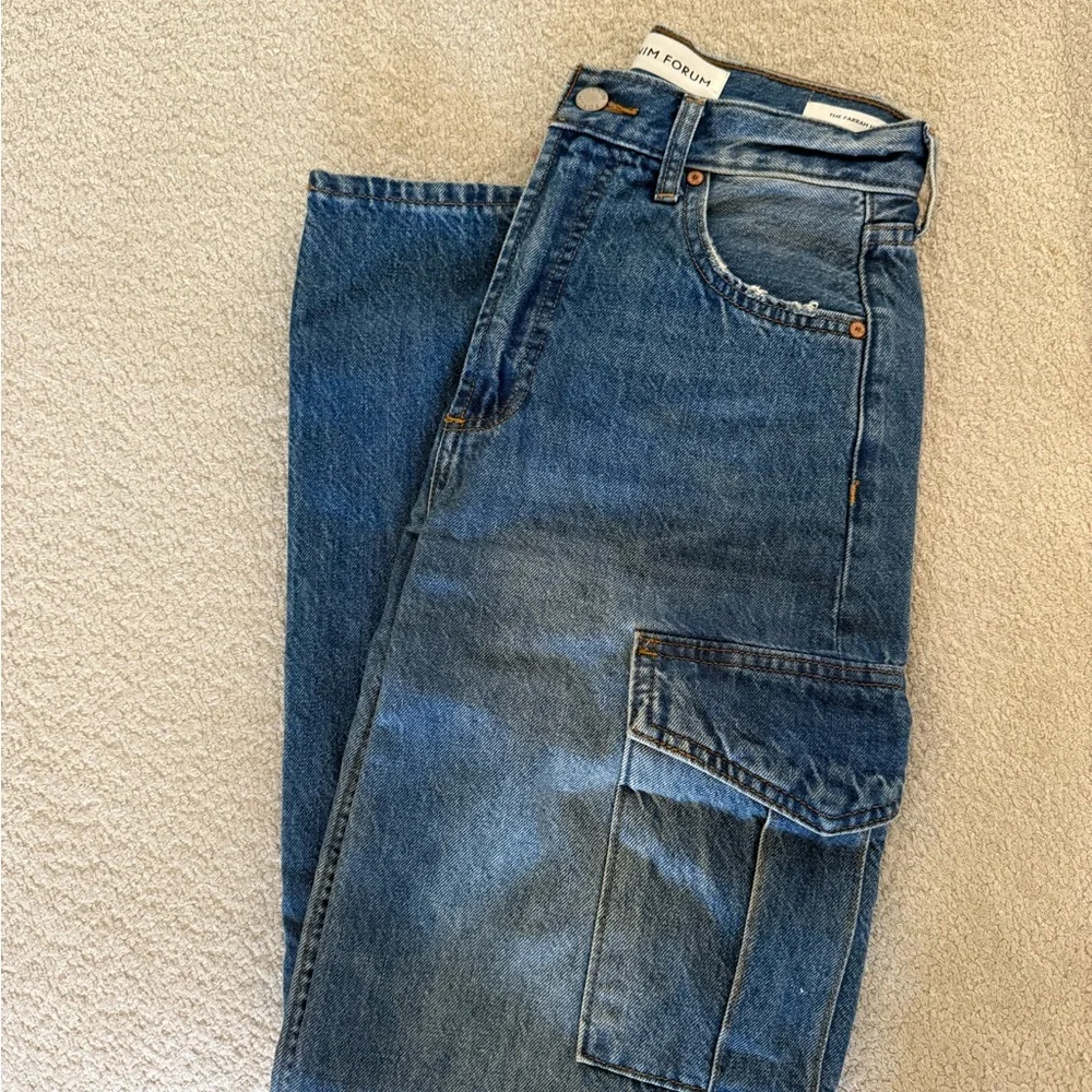 Denim Forum Wide Leg Jeans - Picture 3 of 4